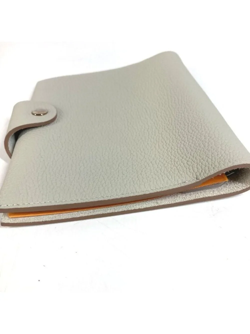 Hermes Notebook Cover Ulysse Neo PM Leather Light Gray Agenda